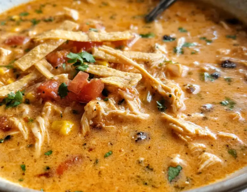 Creamy Chicken Tortilla Soup