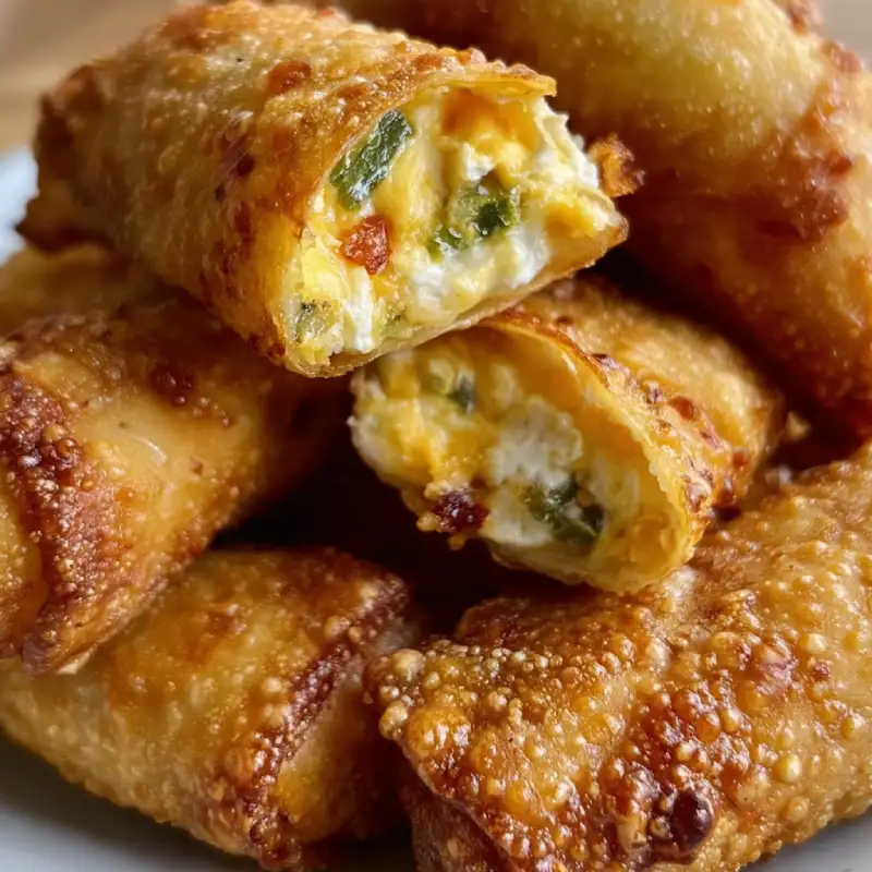 Mini Jalapeno Popper Egg Rolls