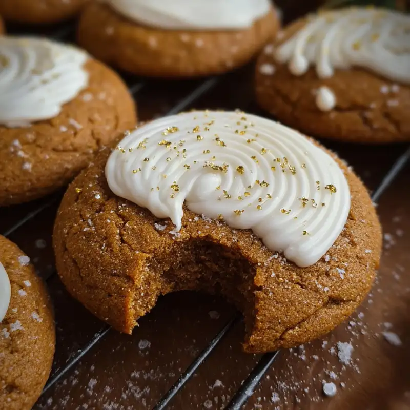 Crumbl Gingerbread Cookies