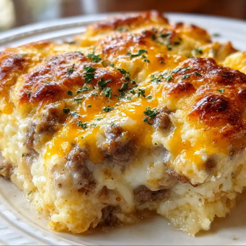 Biscuits & Gravy Casserole