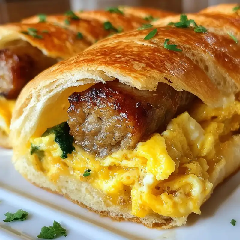 Sausage Egg Breakfast Roll