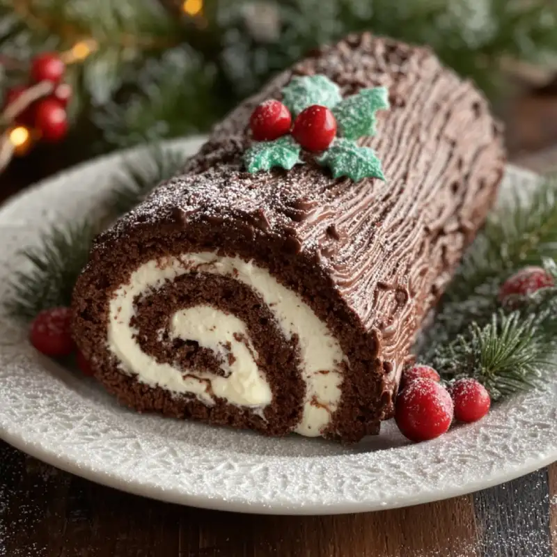 classic Yule log