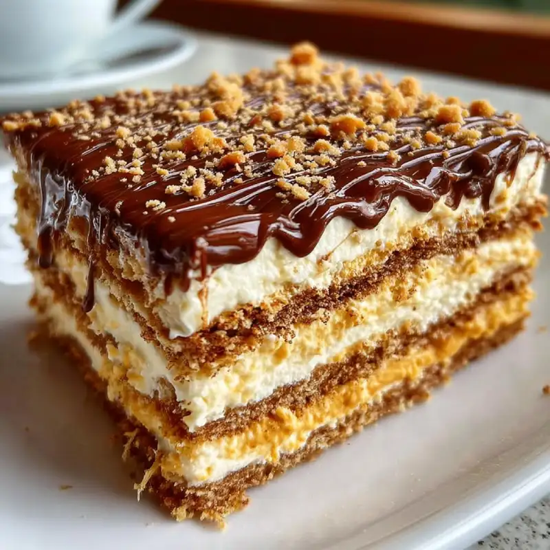 No-Bake Coffee Butter Cake