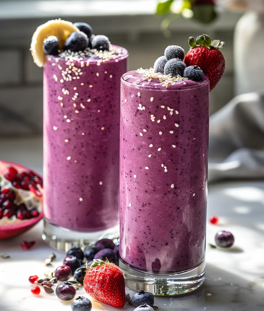 Banana Berry Protein Smoothie
