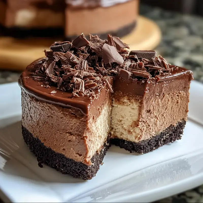 No-Bake Chocolate Cheesecake