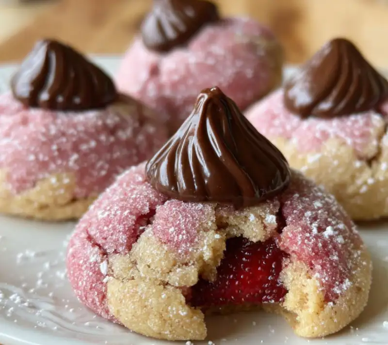Strawberry Kiss Cookies: A Sweet Surprise Awaits You!