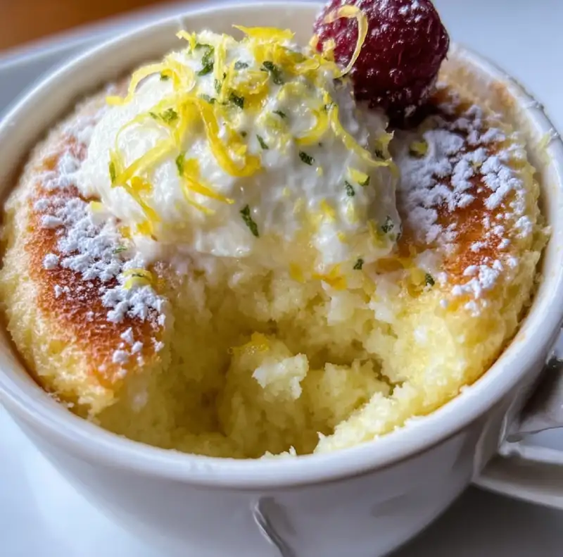 Lemon Cottage Cheese Mug Cake: A Quick Delight!