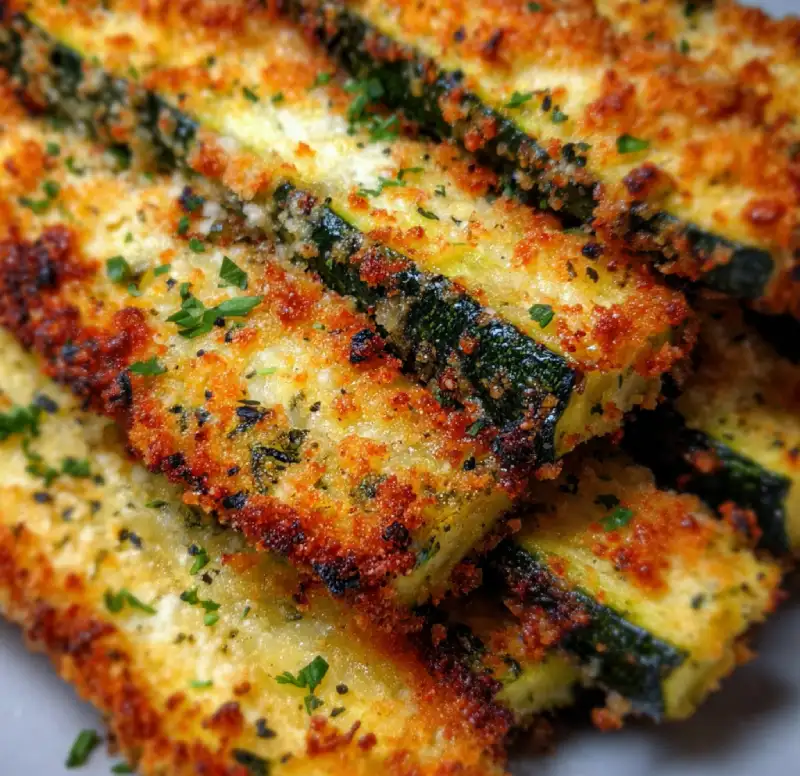 crispy baked Parmesan zucchini