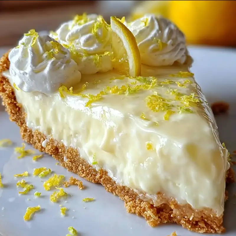 No-Bake Cream Cheese Lemonade Pie