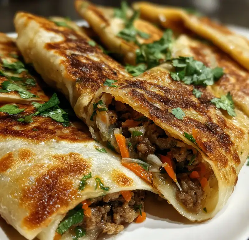 Chinese Meat-Stuffed Pancakes