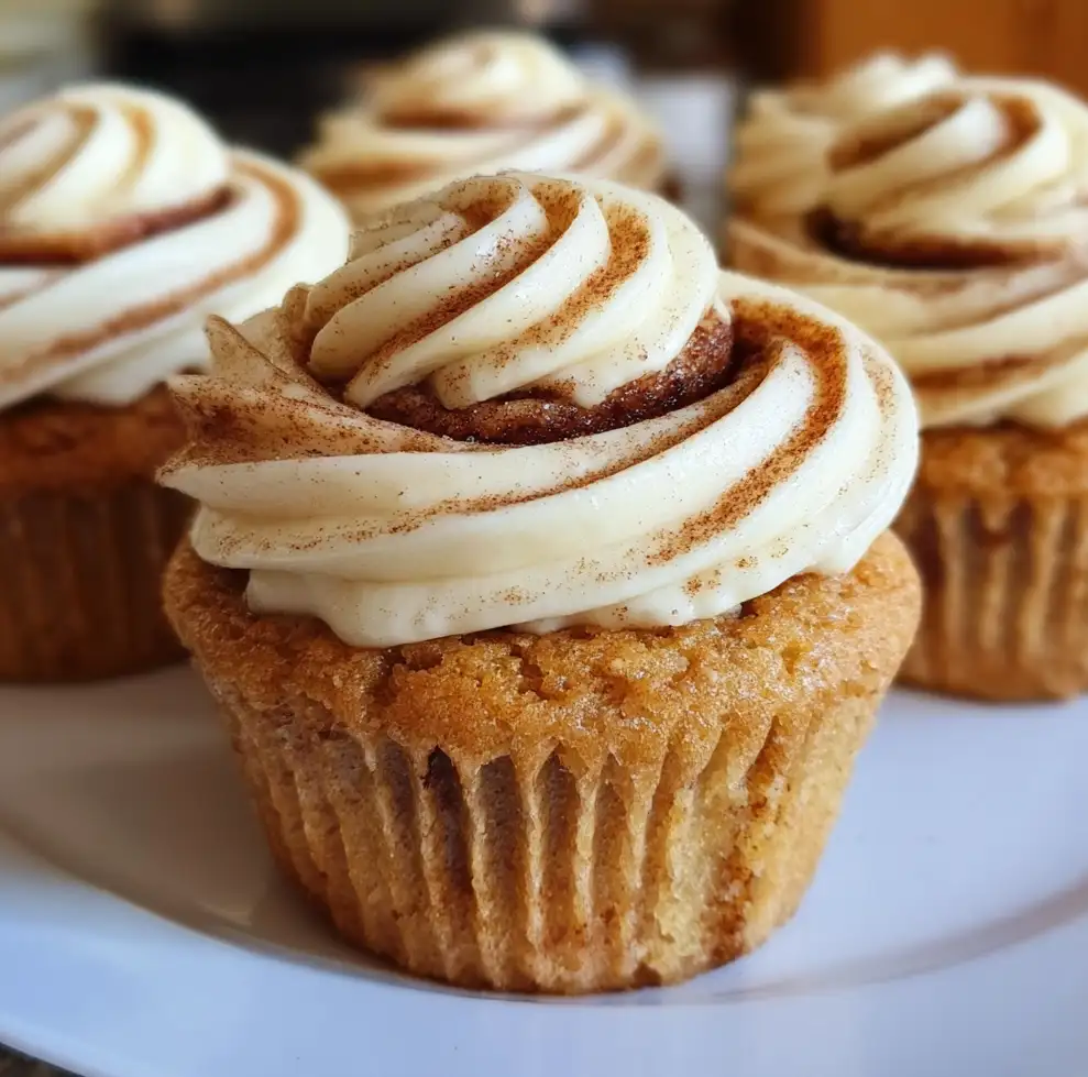 Cinnamon Roll Cupcakes