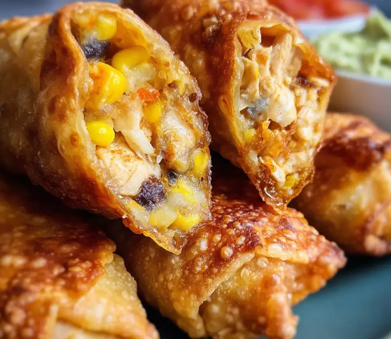 Southwest Chicken Egg Rolls