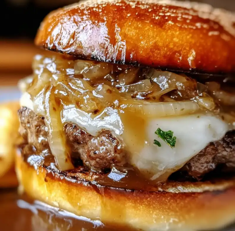French Onion Soup Burgers