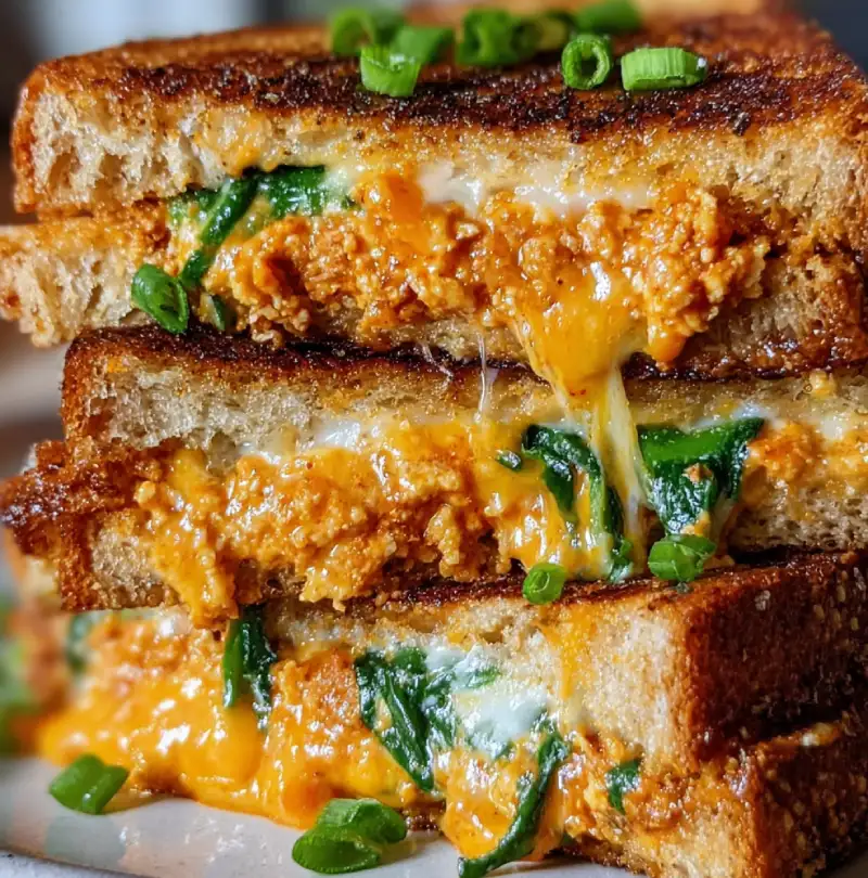 Tofu Buffalo Grilled Cheese
