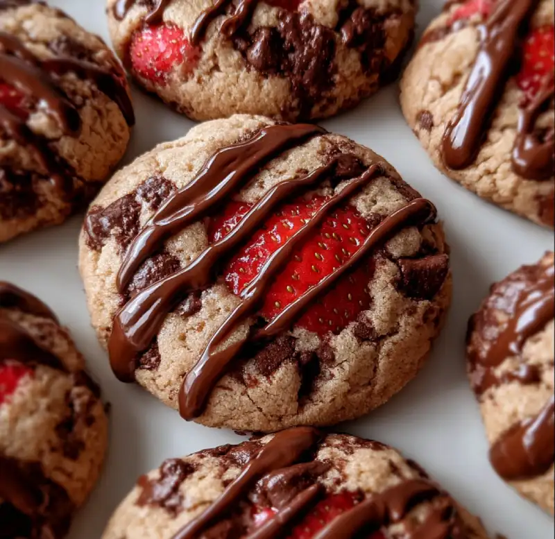 Chocolate Covered Strawberry Cookies
