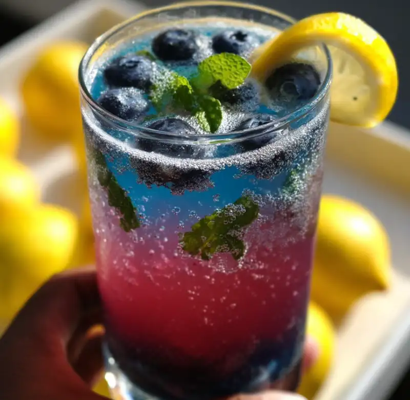 Blueberry Lemonade Fizz