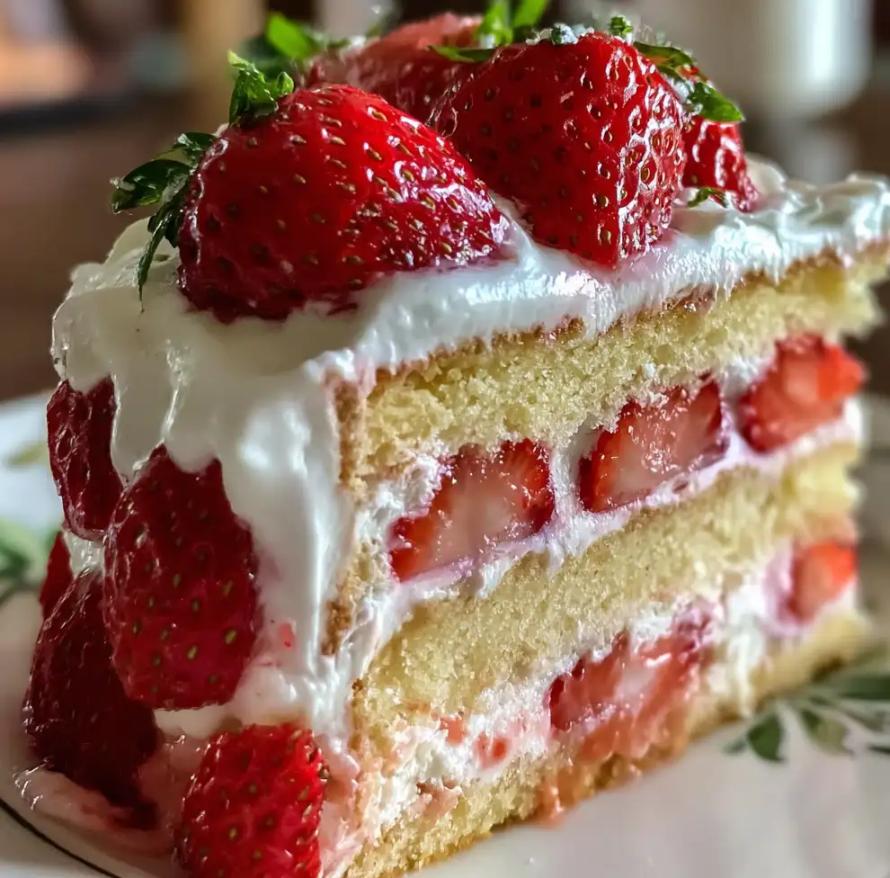 Strawberry Valentine’s Cake