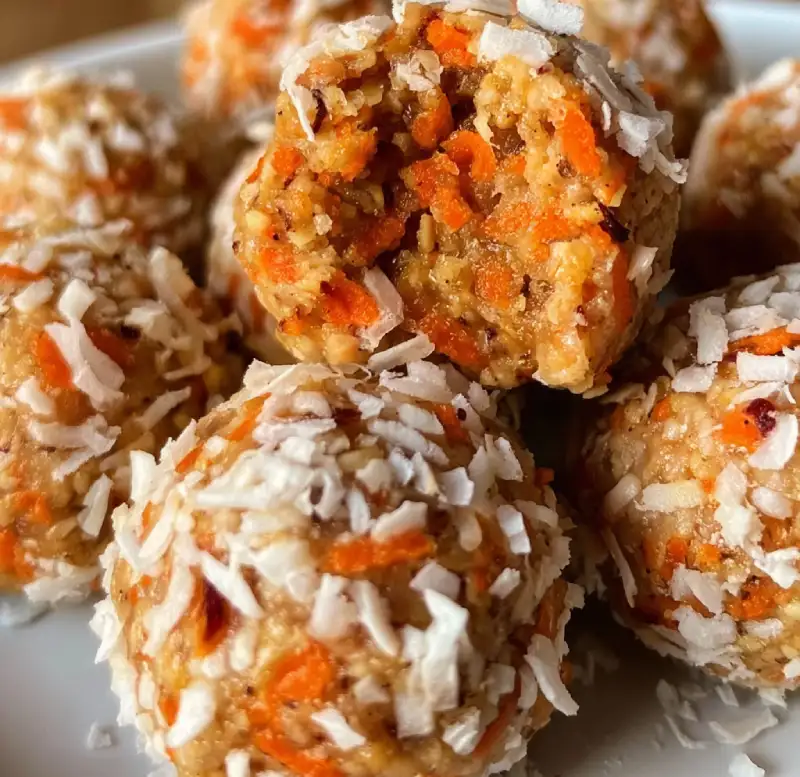 No Bake Carrot Cake Bites