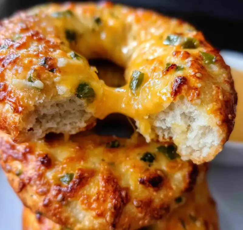 Jalapeño Cheddar Protein Bagels