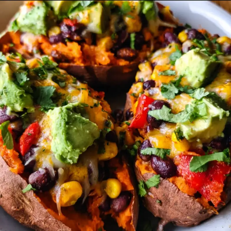 Black Bean Stuffed Sweet Potatoes