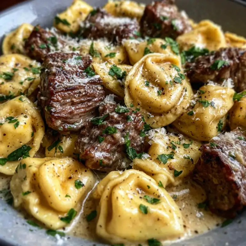 Garlic Steak Tortellini