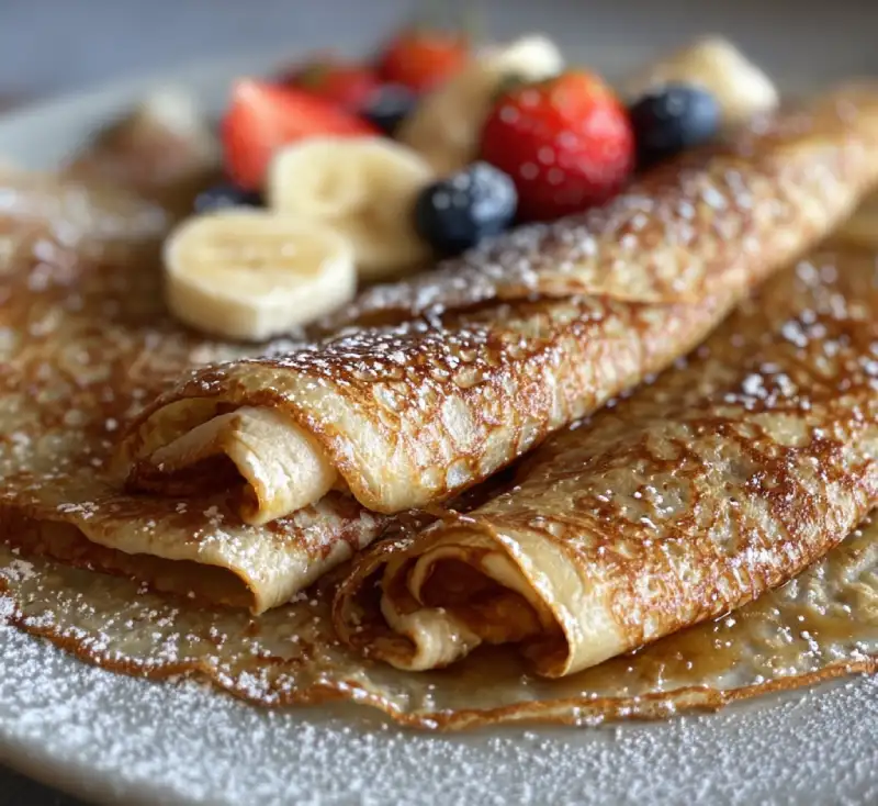 Healthy Oatmeal Crepes
