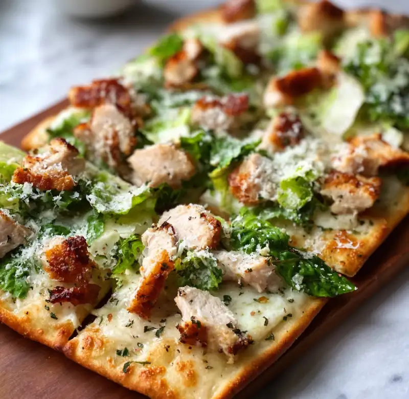 Chicken Caesar Flatbread