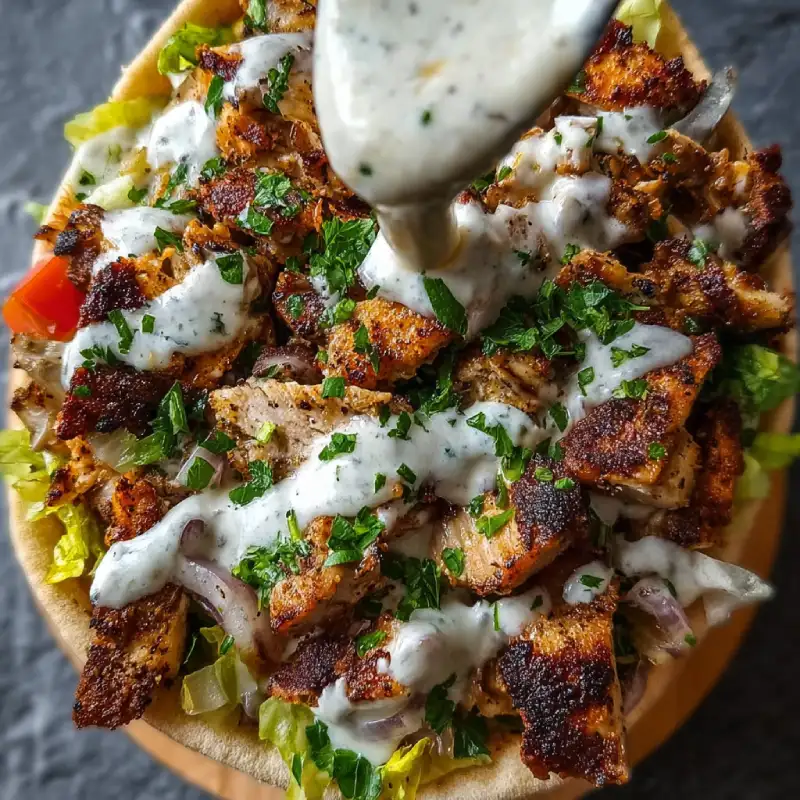 Chicken Shawarma with Garlic Sauce