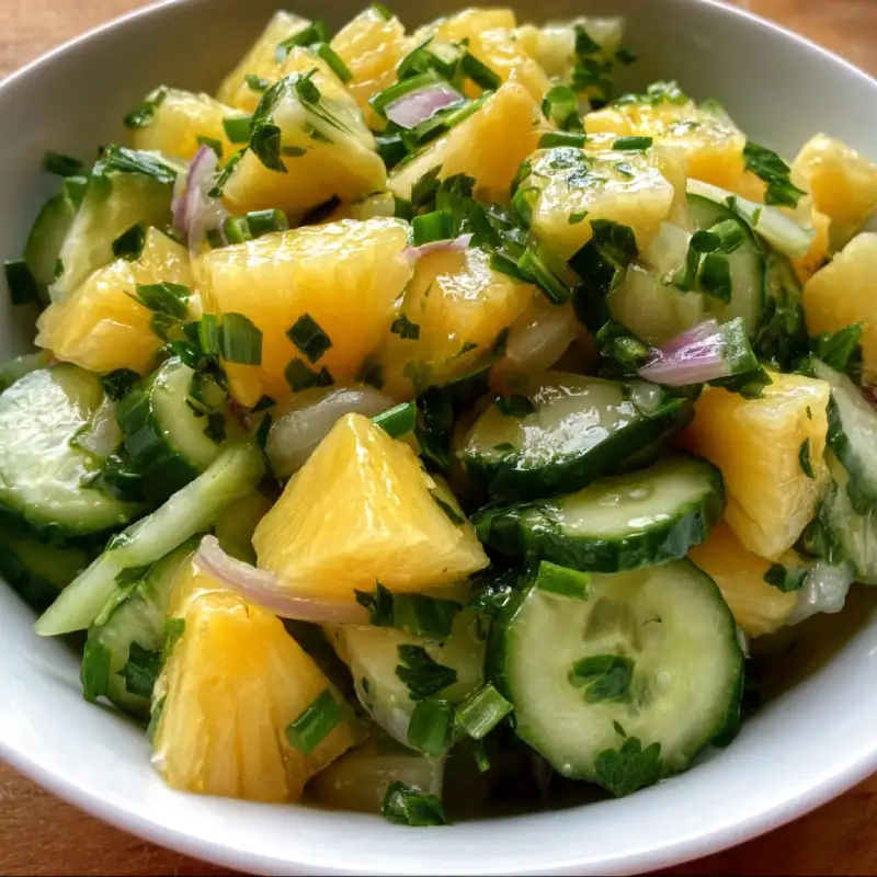 Pineapple Cucumber Salad