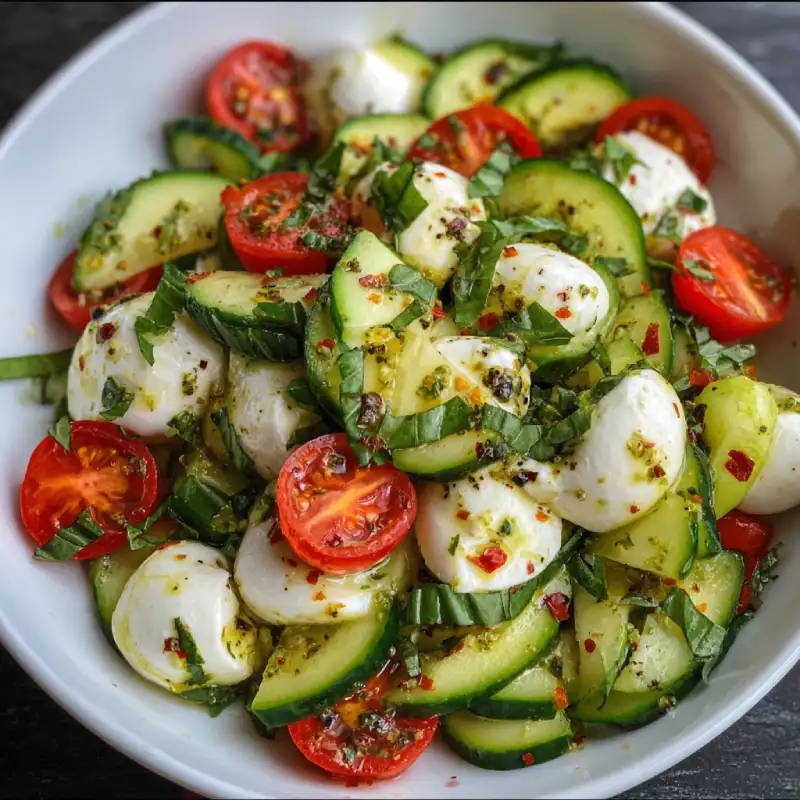 Cucumber Mozzarella Salad