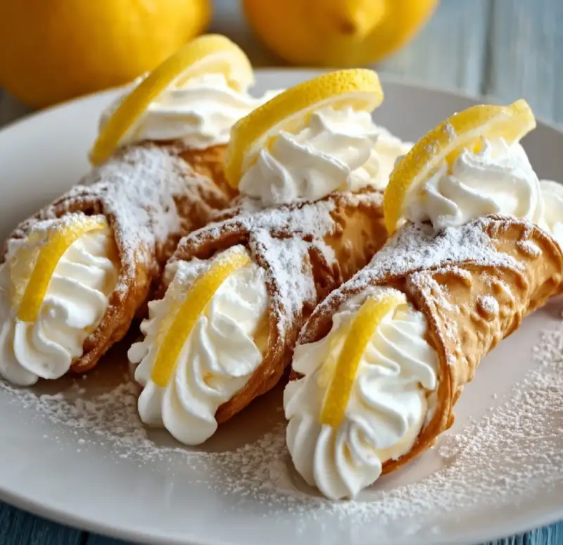 Lemon Meringue Cannoli