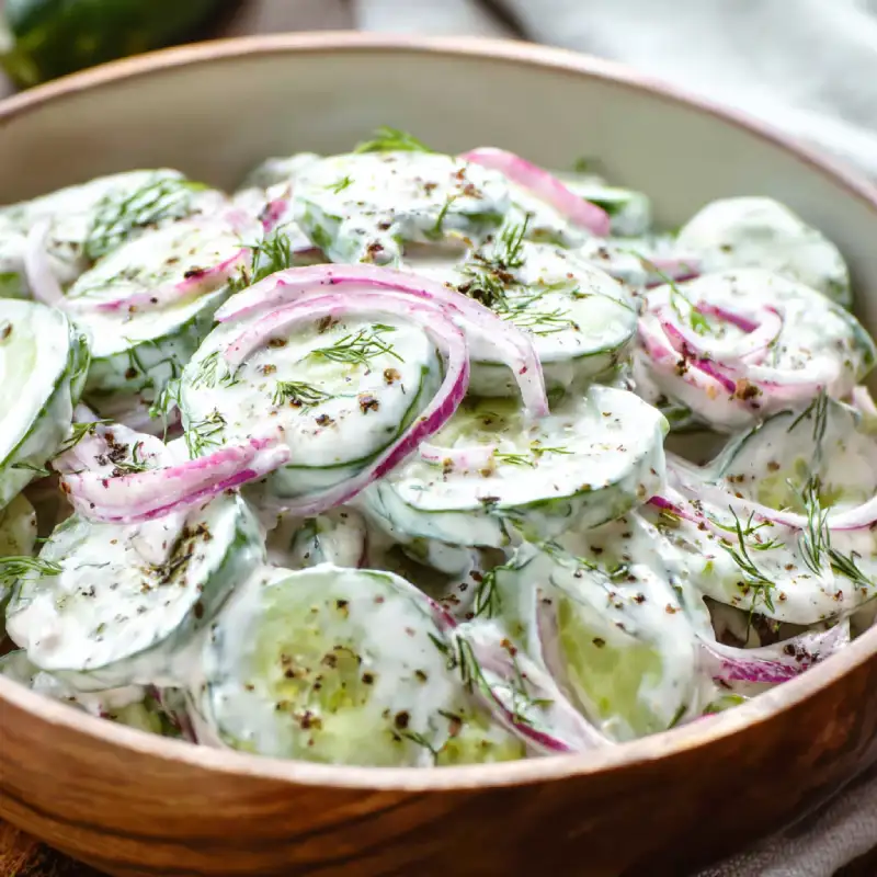 Creamy Cucumber Salad