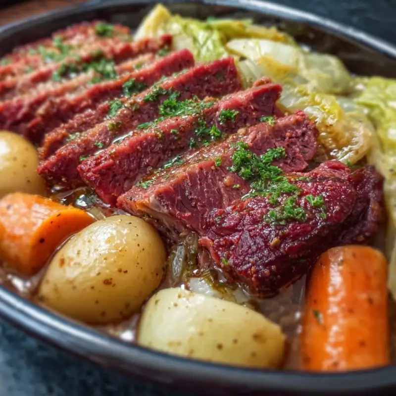 Cozy Slow Cooker Corned Beef and Cabbage