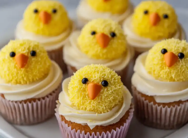 Easter Chick Cupcakes