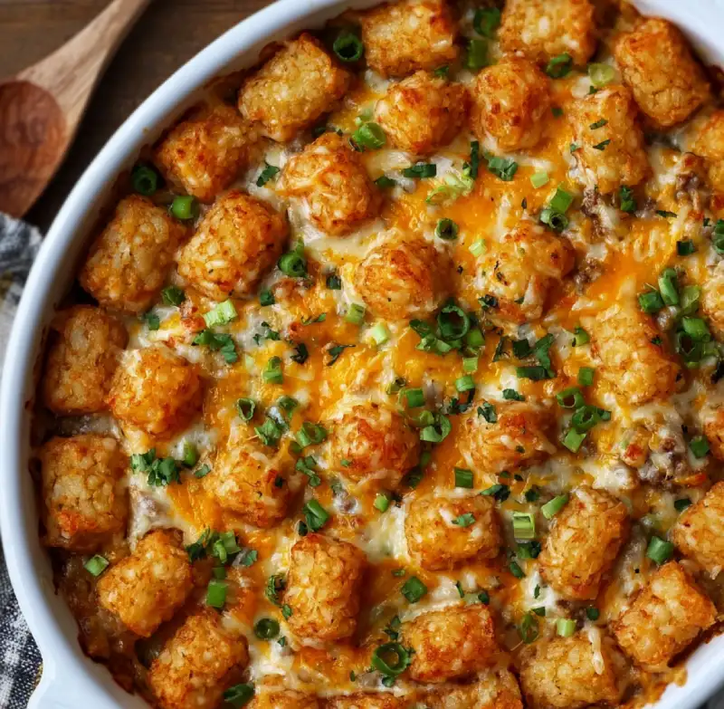 Midwest Casserole with Tater Tots