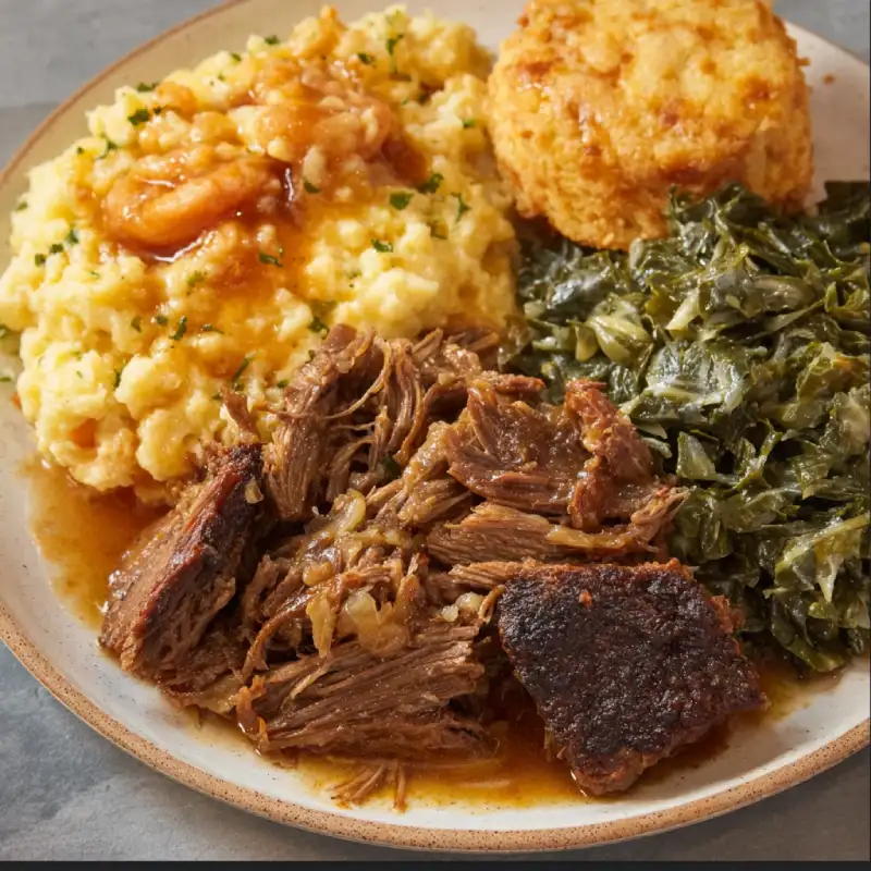 Southern-style Pot Roast Plate