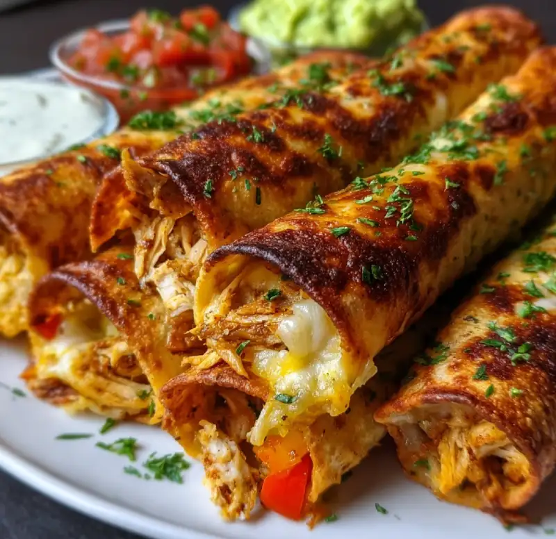 Crispy Chicken Taquitos