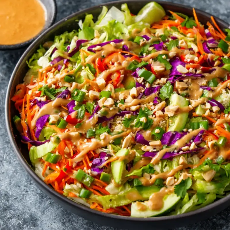 Thai Salad with Peanut Sauce