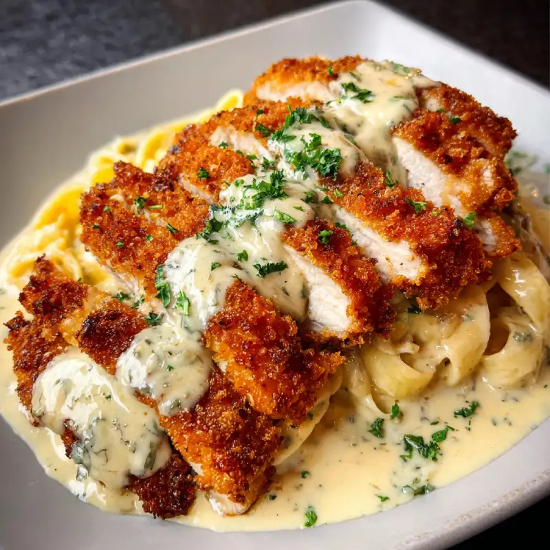 Crispy Chicken with the Creamy Sauce: Delicious Recipe