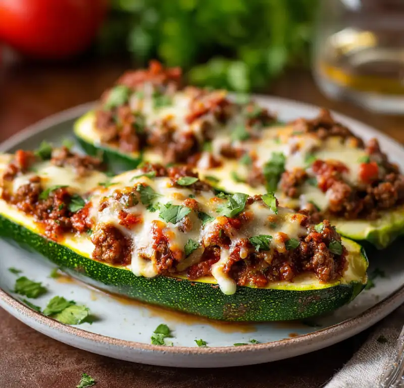 Stuffed Zucchini Boats with Ground Beef: Easy Recipe for a Delicious Meal