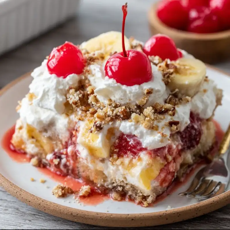 Banana Split Dump Cake