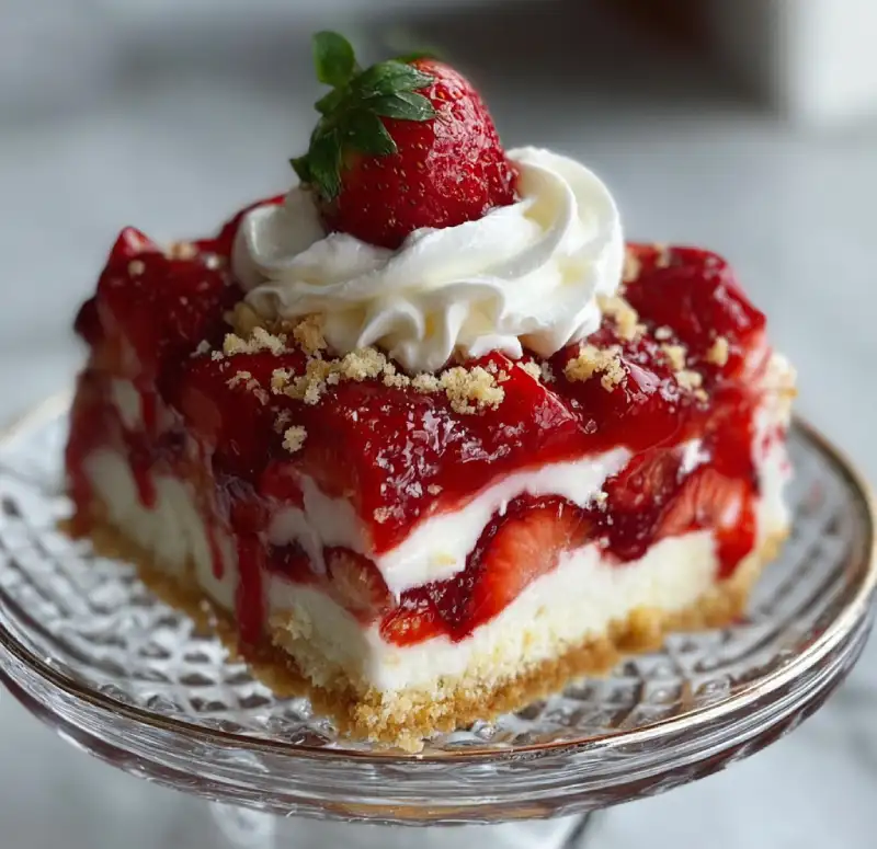 No-Bake Strawberry Shortcake Dessert