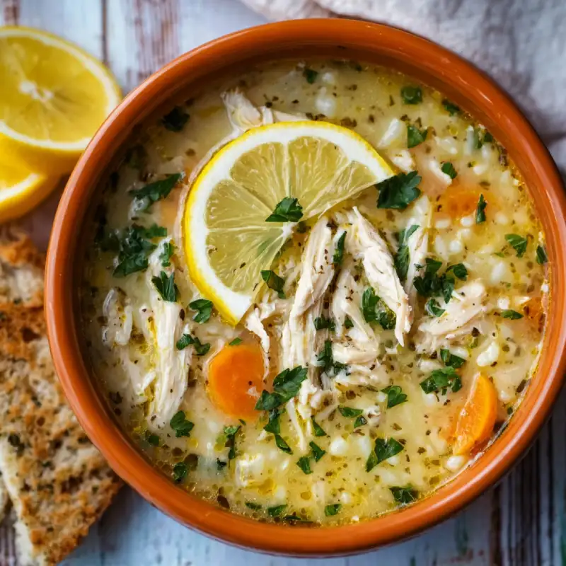 Crockpot Lemon Chicken Soup: Easy Recipe