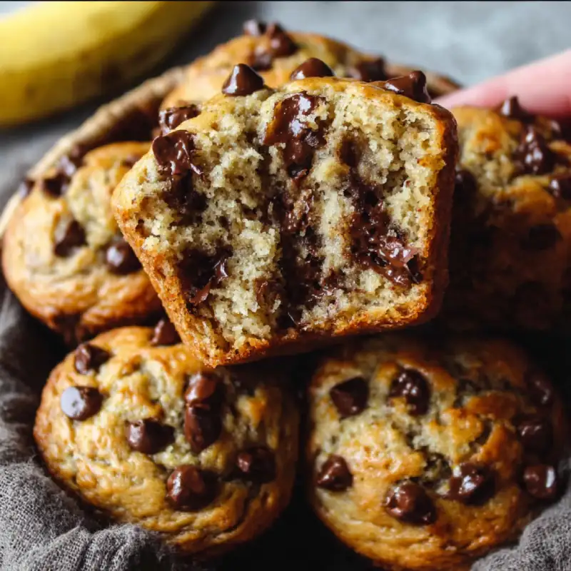 Banana Chocolate Chip Muffins