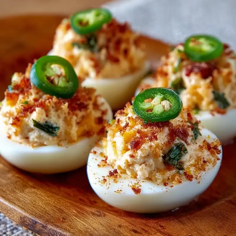 Jalapeño Popper Deviled Eggs
