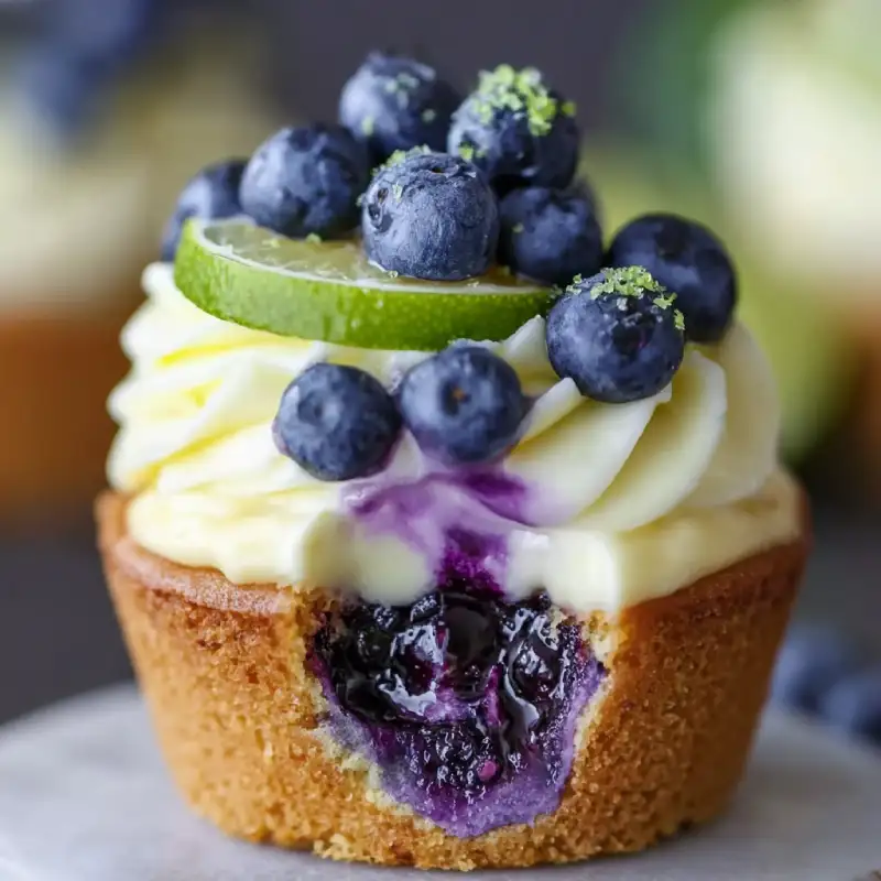 Blueberry Lime Cupcake