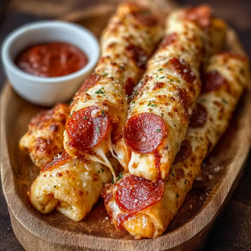 Delicious Pepperoni Pizza Roll Breadsticks Recipe
