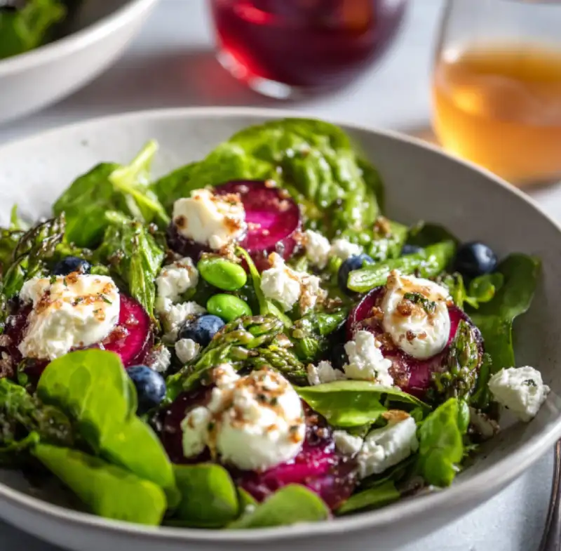 Easter Spring Salad with Goat Cheese