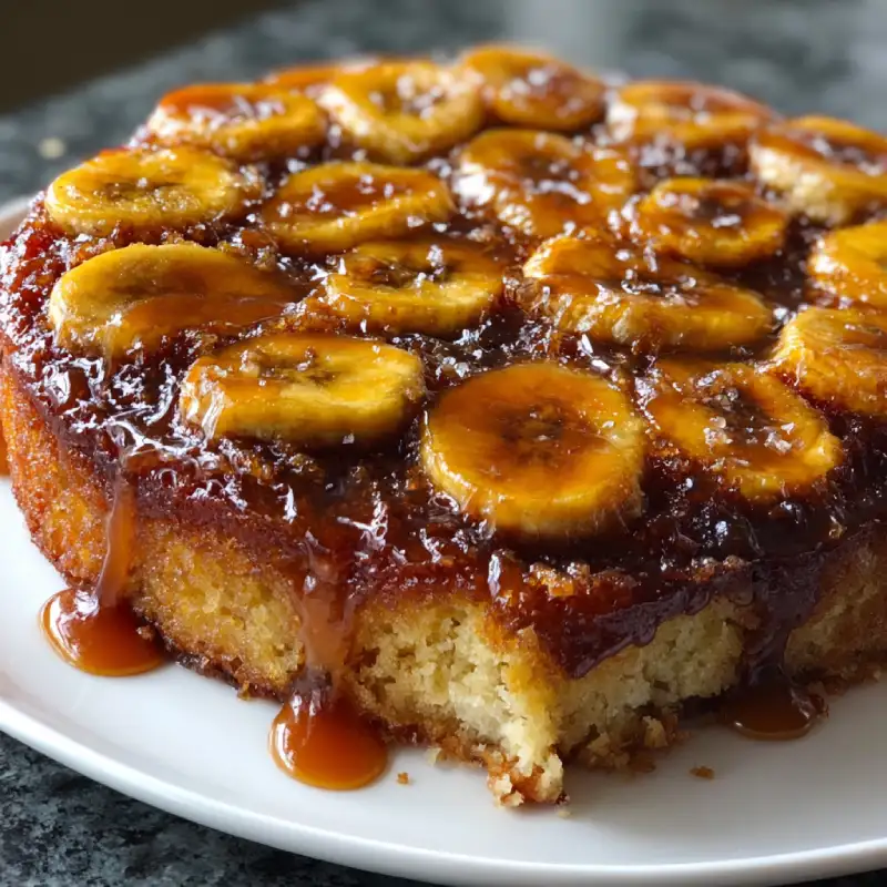 Banana Foster Upside-Down Cake
