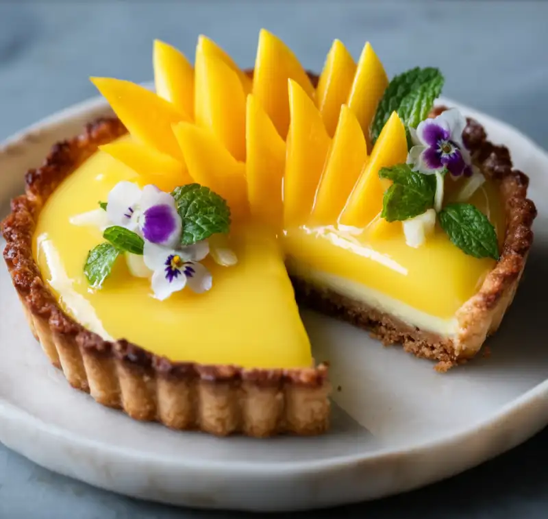 Mango Curd Tart